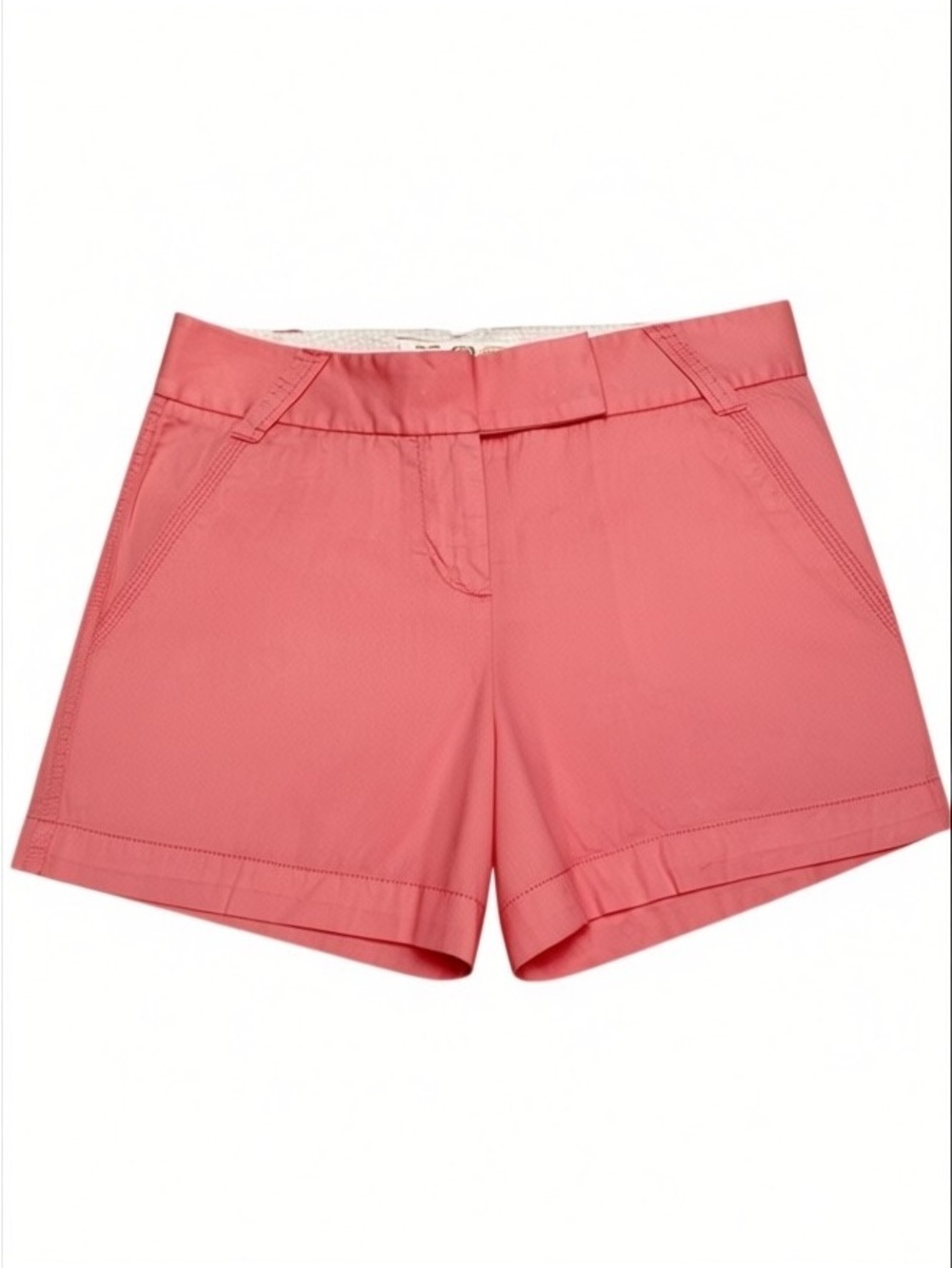 J.Crew Broken-In Chino Shorts 2 Coral Pink Cotton 4.5” Preppy